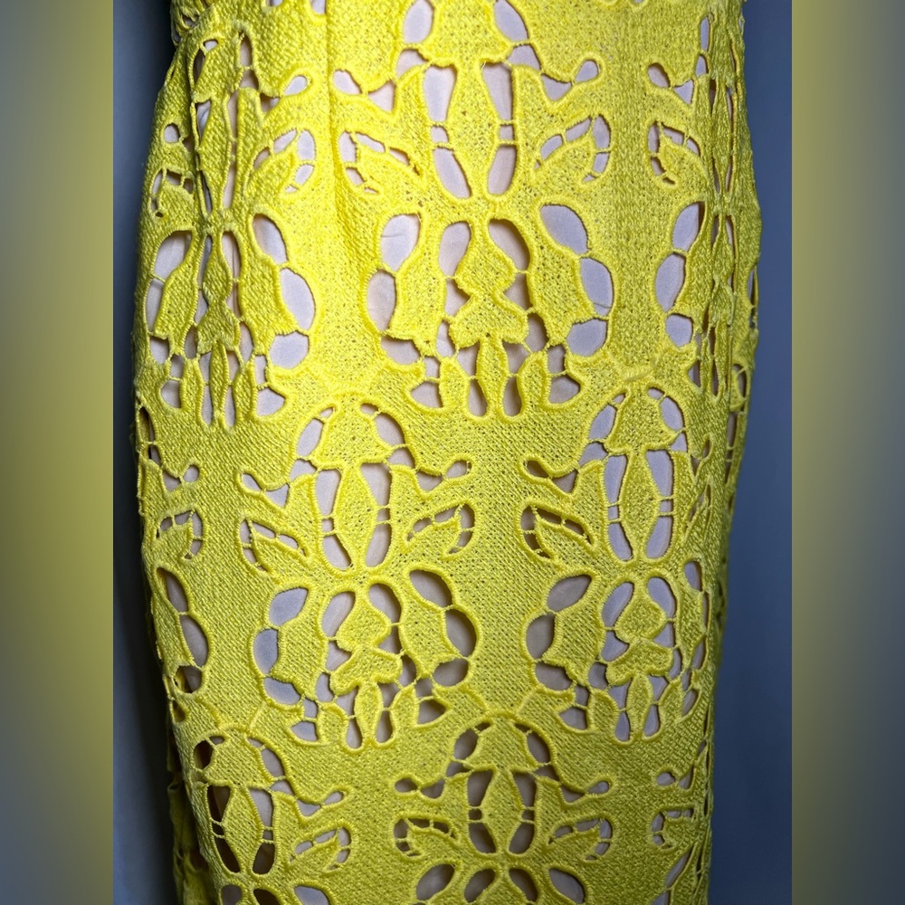 Banana Republic Yellow Lace Dress | 2 NWT - Picture 6 of 7